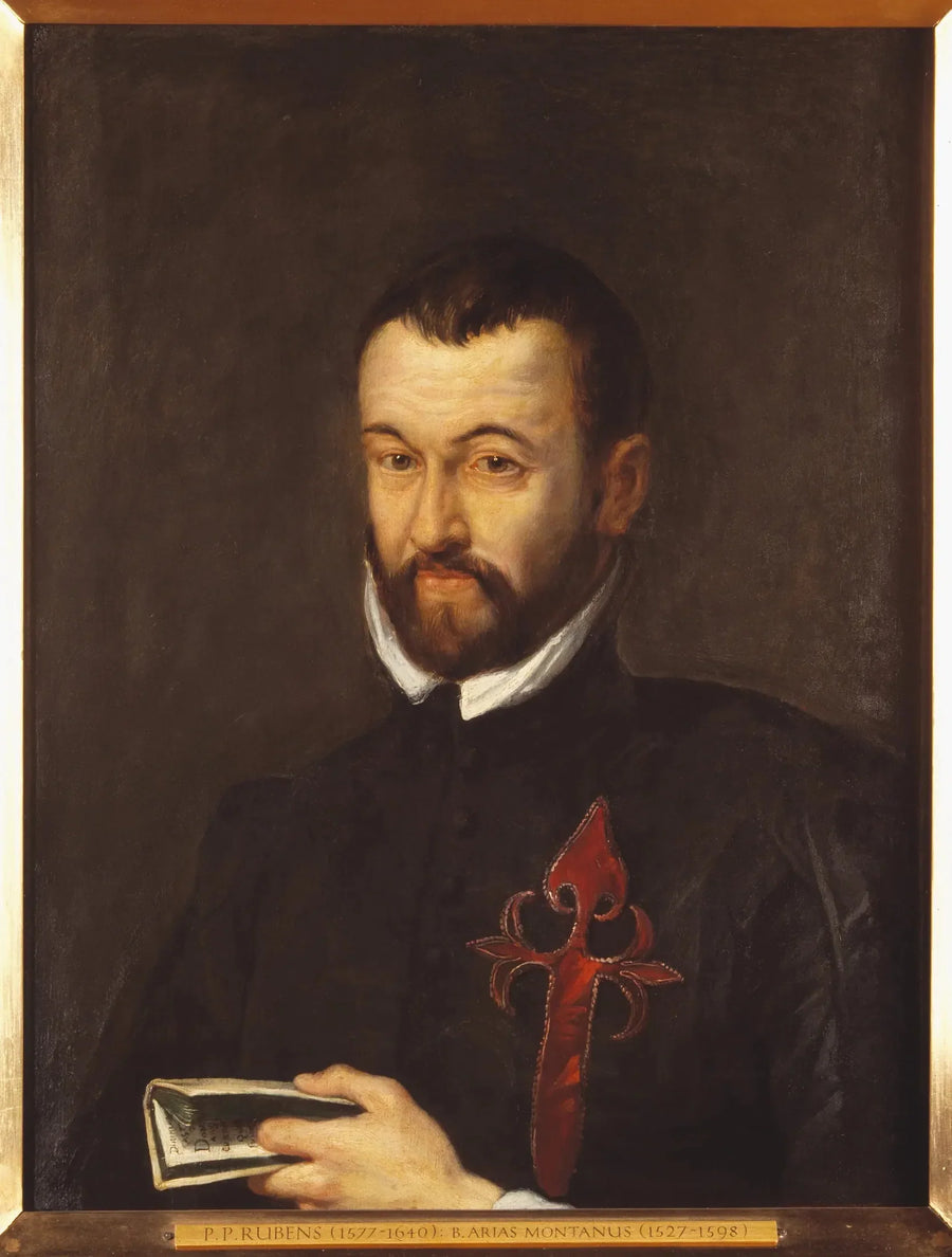 Porträtt av Benedictus Arias Montanus - Peter Paul Rubens