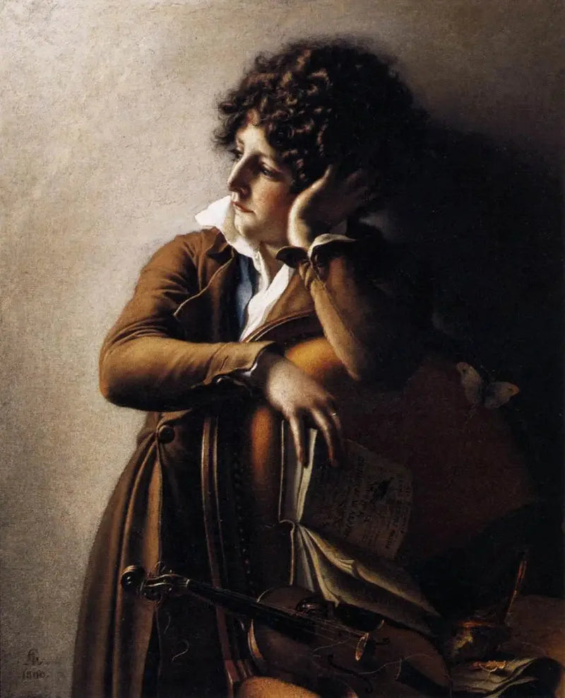 Porträtt av Benoît Agnès Trioson (1790 – 1804), kallad « Ruhehaus » - Anne-Louis Girodet