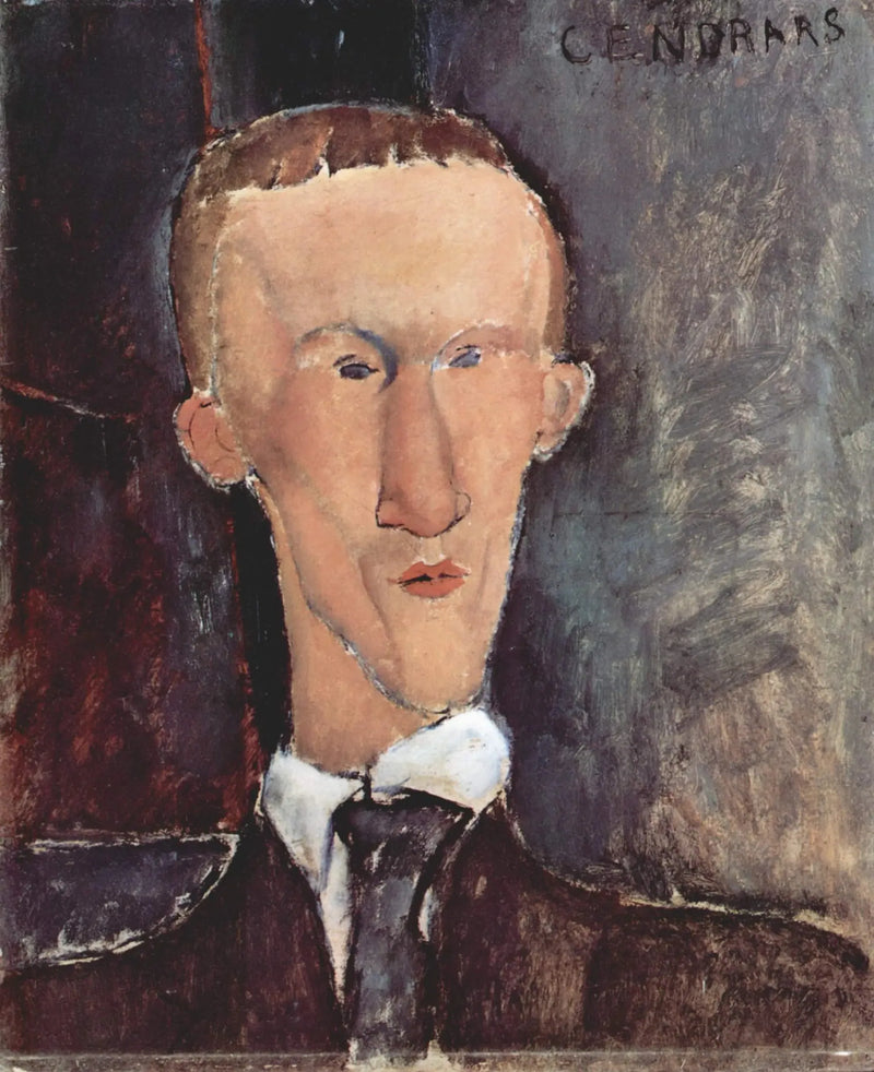 Porträtt av Blaise Cendrars - Amedeo Modigliani