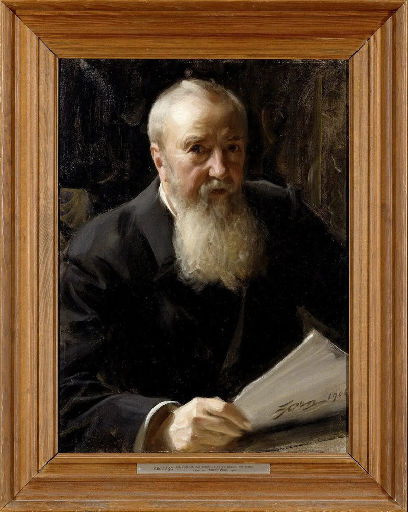 Porträtt av Carl Fredrik Liljevalch - Anders Zorn