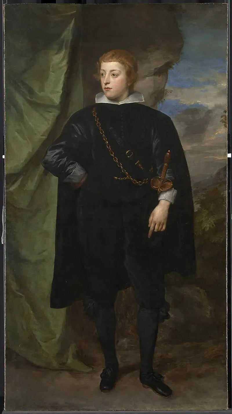 Porträtt av Carlo Emanuele d'Este, markis av Borgomanero (1622-1695) - Antoine van Dyck