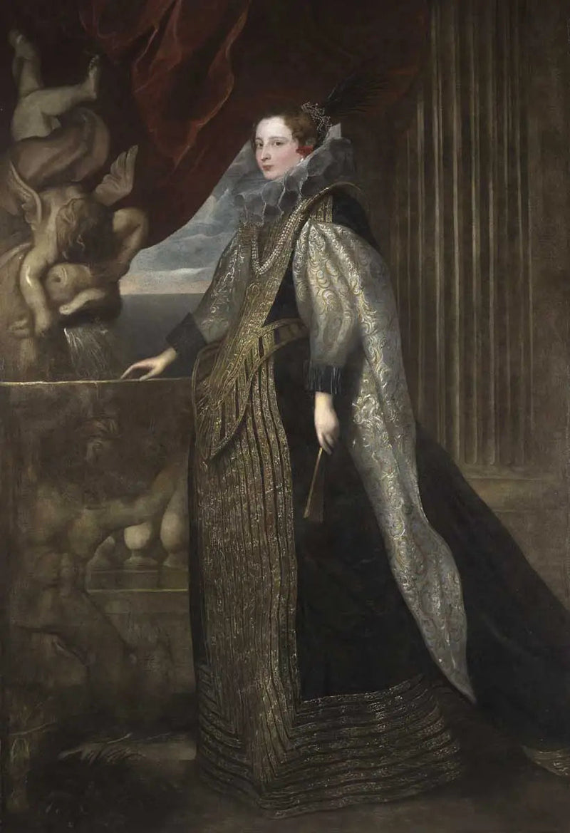 Porträtt av Catarina Balbi Durazzo - Antoine van Dyck