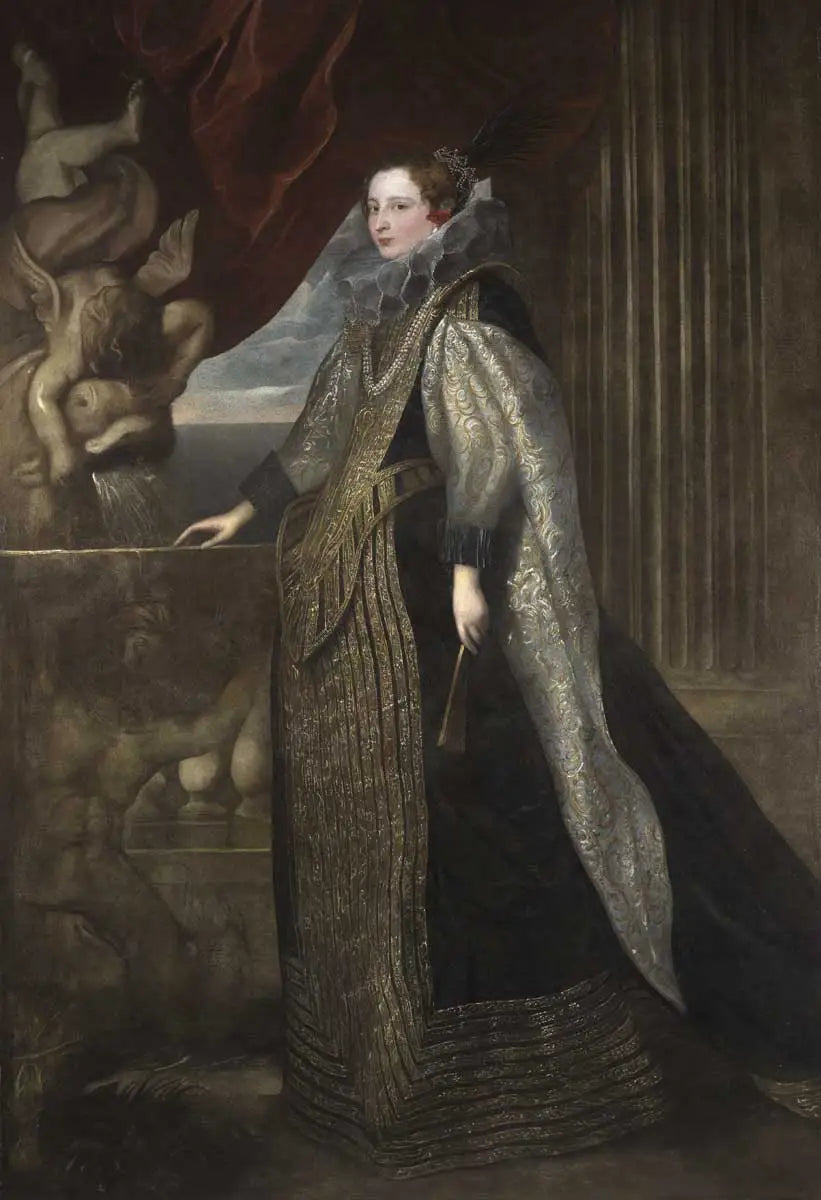 Porträtt av Catarina Balbi Durazzo - Antoine van Dyck