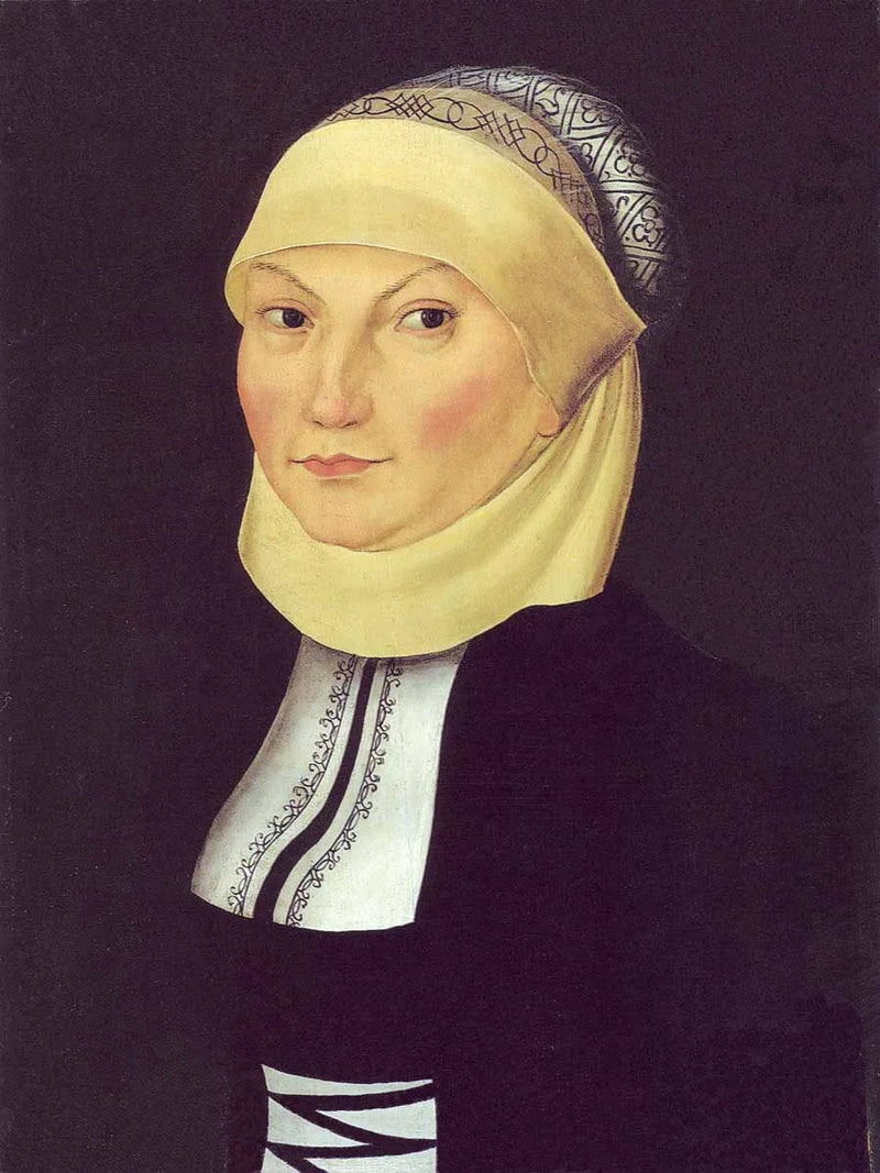Porträtt av Catherine de Bora - Lucas Cranach den äldre