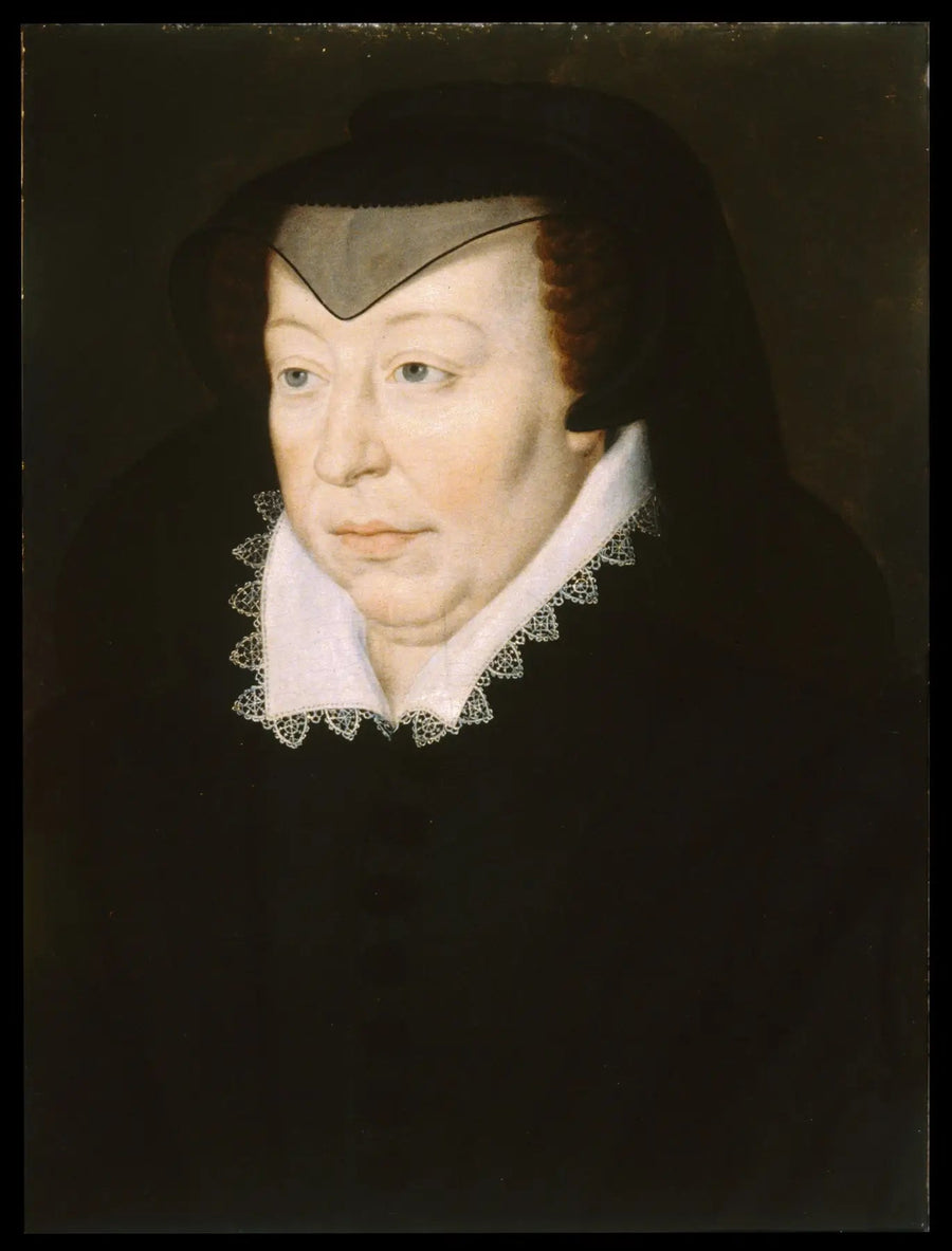 Porträtt av Katarina Medici - François Clouet