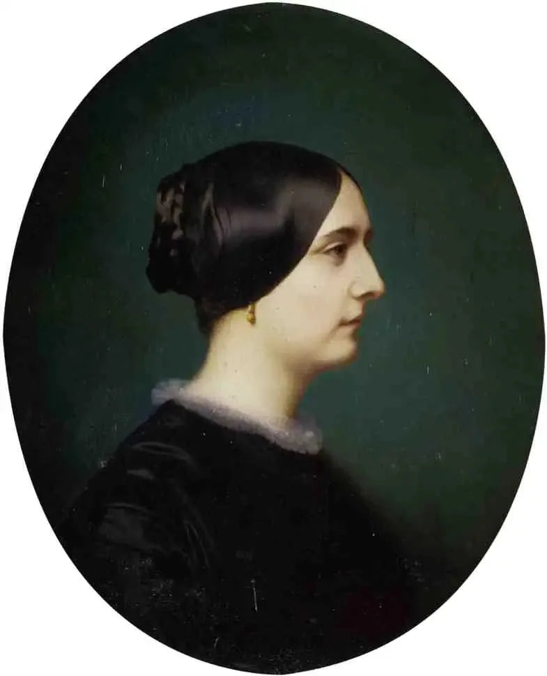 Porträtt av Cécile Vitet, i profil - Jean-Léon Gérôme