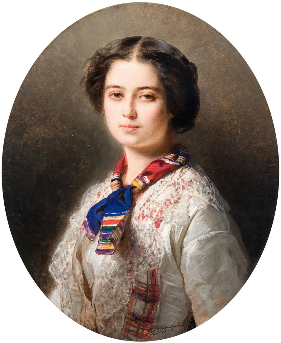 Porträtt av Cecylii Lubomirskiej z Zamoyskich (1831-1904) - Franz Xaver Winterhalter