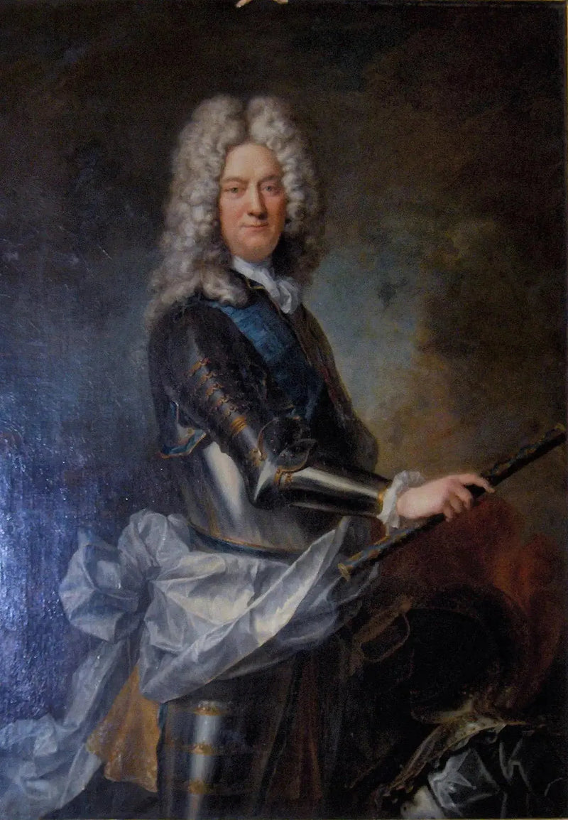 Porträtt av Charles-Armand de Gontaut, hertig av Biron, marskalk av Frankrike - Hyacinthe Rigaud