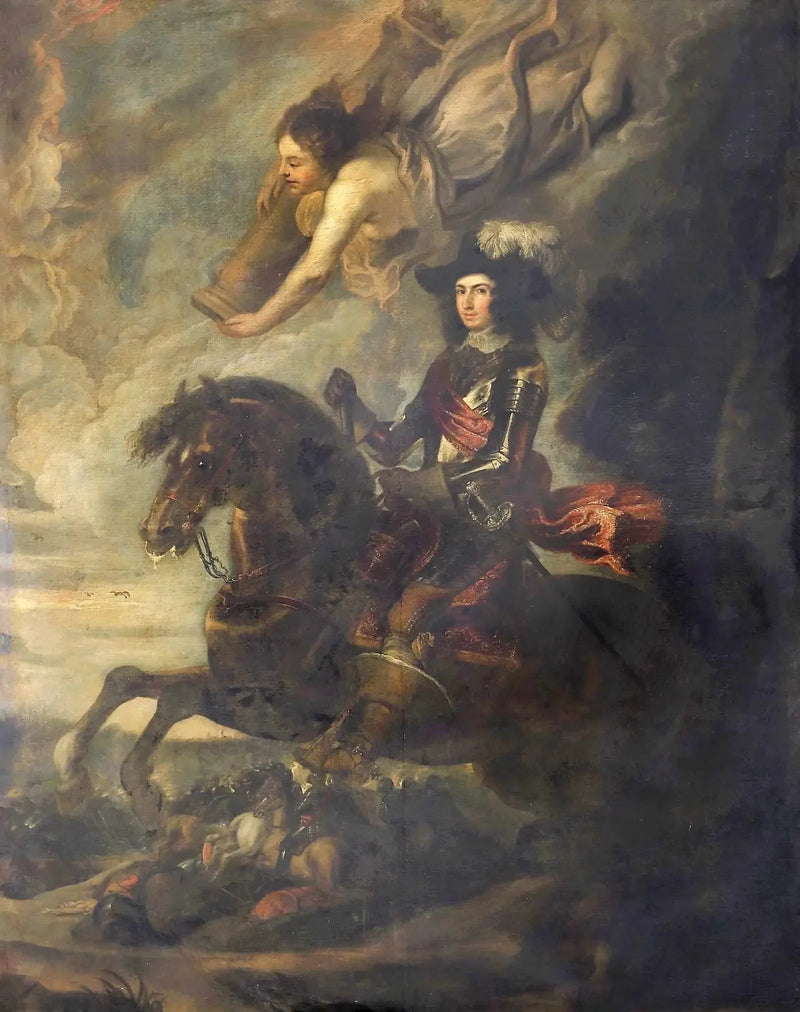 Porträtt av Charles Colonna, hertig av Marsi på häst - Peter Paul Rubens