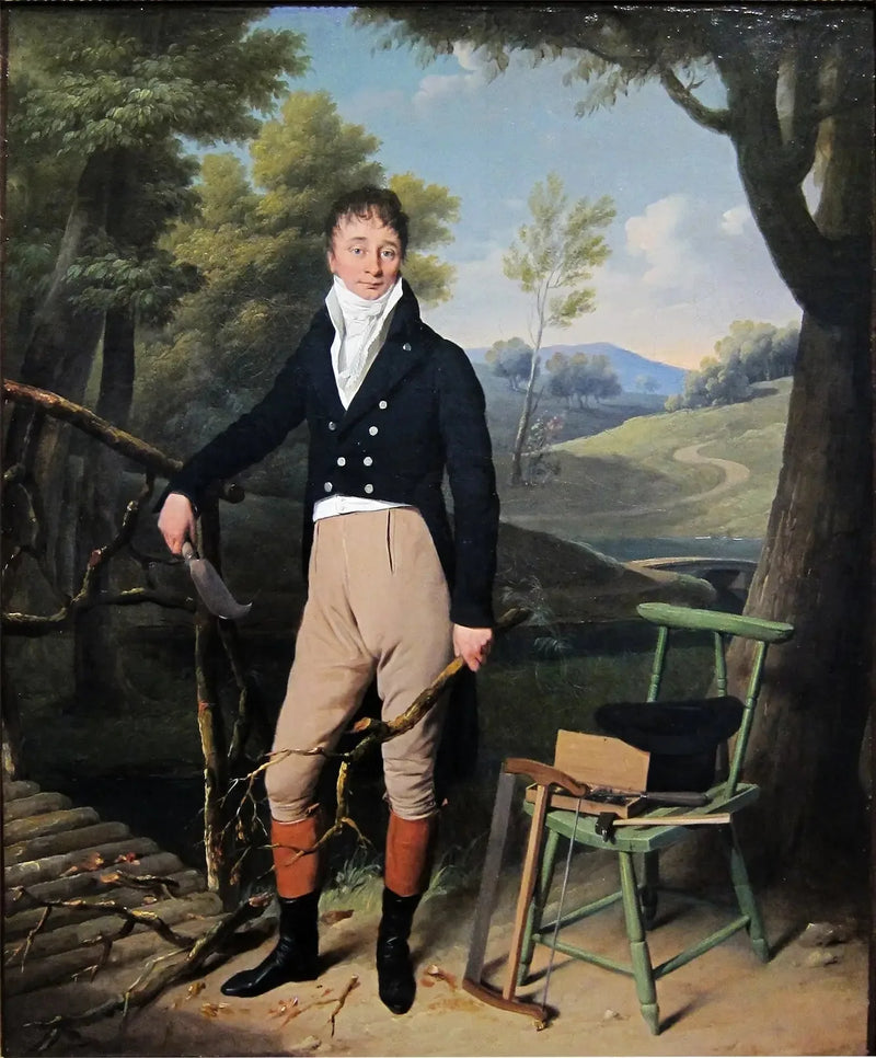 Porträtt av Charles d'Aucourt de Saint-Just - Louis-Léopold Boilly