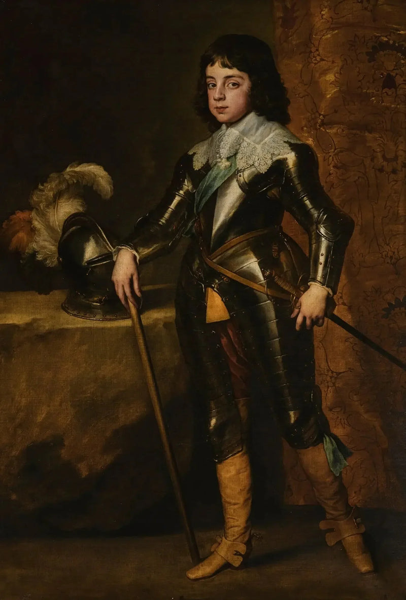 Porträtt av Karl II som prins av Wales - Antoine van Dyck