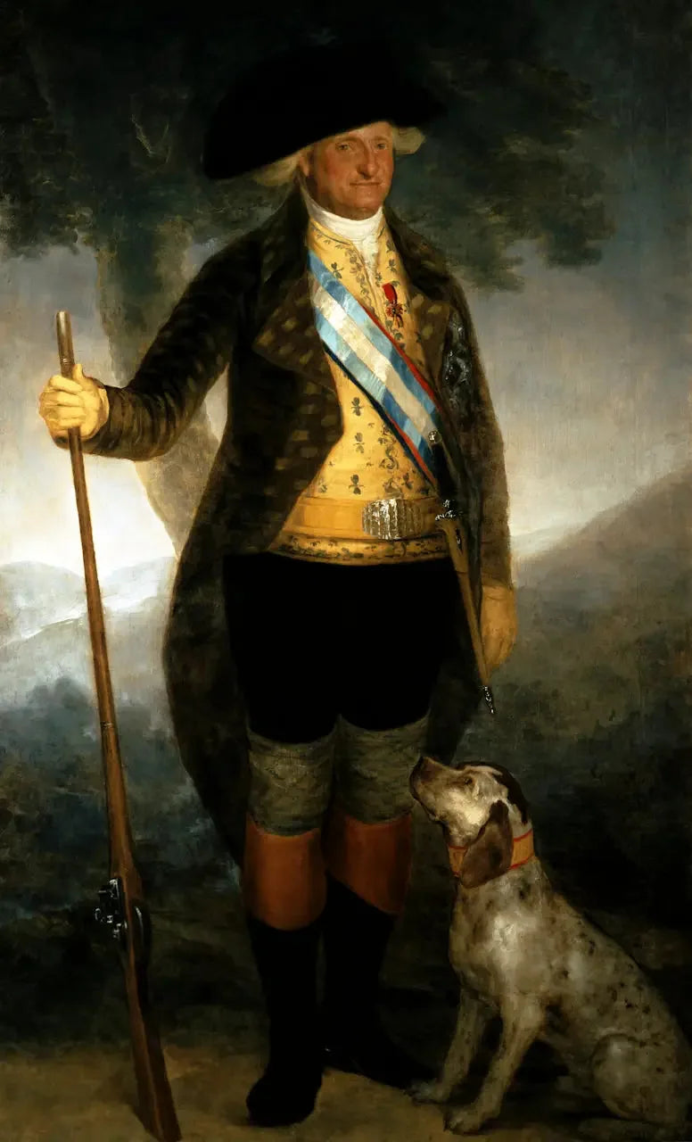 Porträtt av Charles IV, kung av Spanien - Francisco de Goya