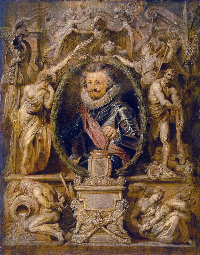 Porträtt av Charles de Longueval - Peter Paul Rubens