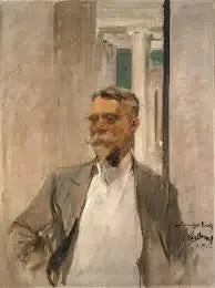 Porträtt av Charles M. Kurtz, grundande direktör för Albright Art Gallery (1905-1909) - Joaquín Sorolla