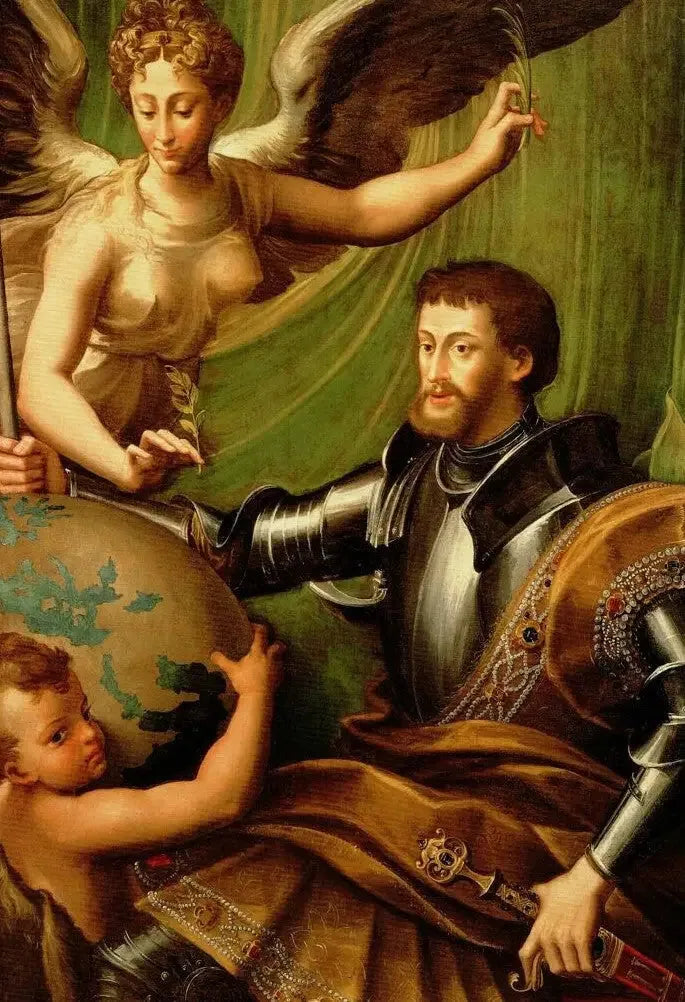 Porträtt av Karl V - Parmigianino
