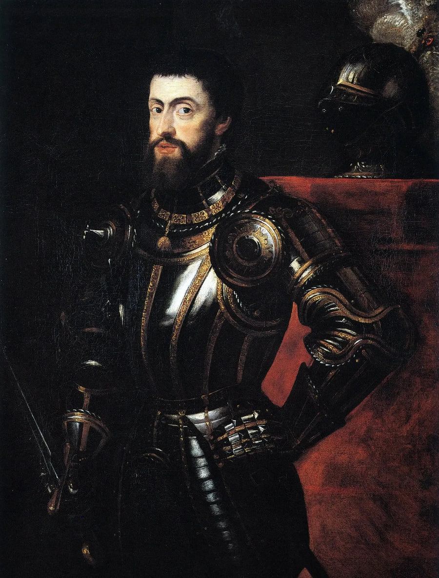 Porträtt av Karl V - Peter Paul Rubens