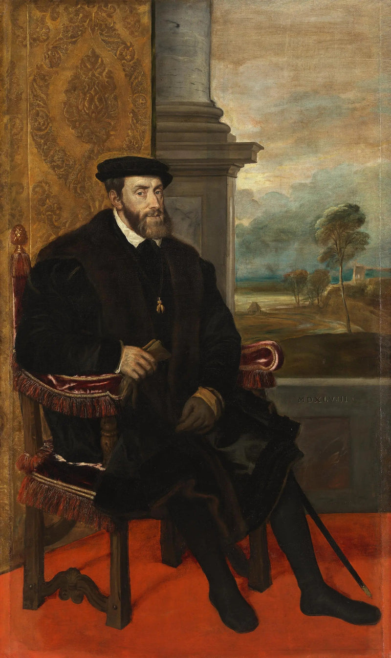 Porträtt av Karl V - Titian