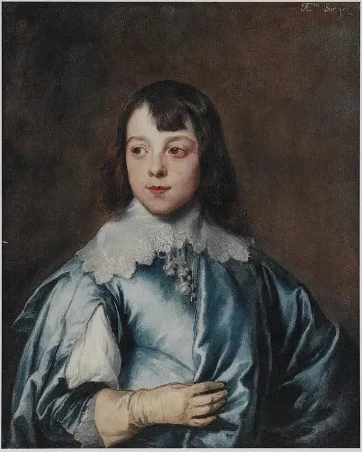 Porträtt av Charles Stanley, Lord Strange, 8:e earl av Derby (1628-1672) i tioårsåldern - Antoine van Dyck