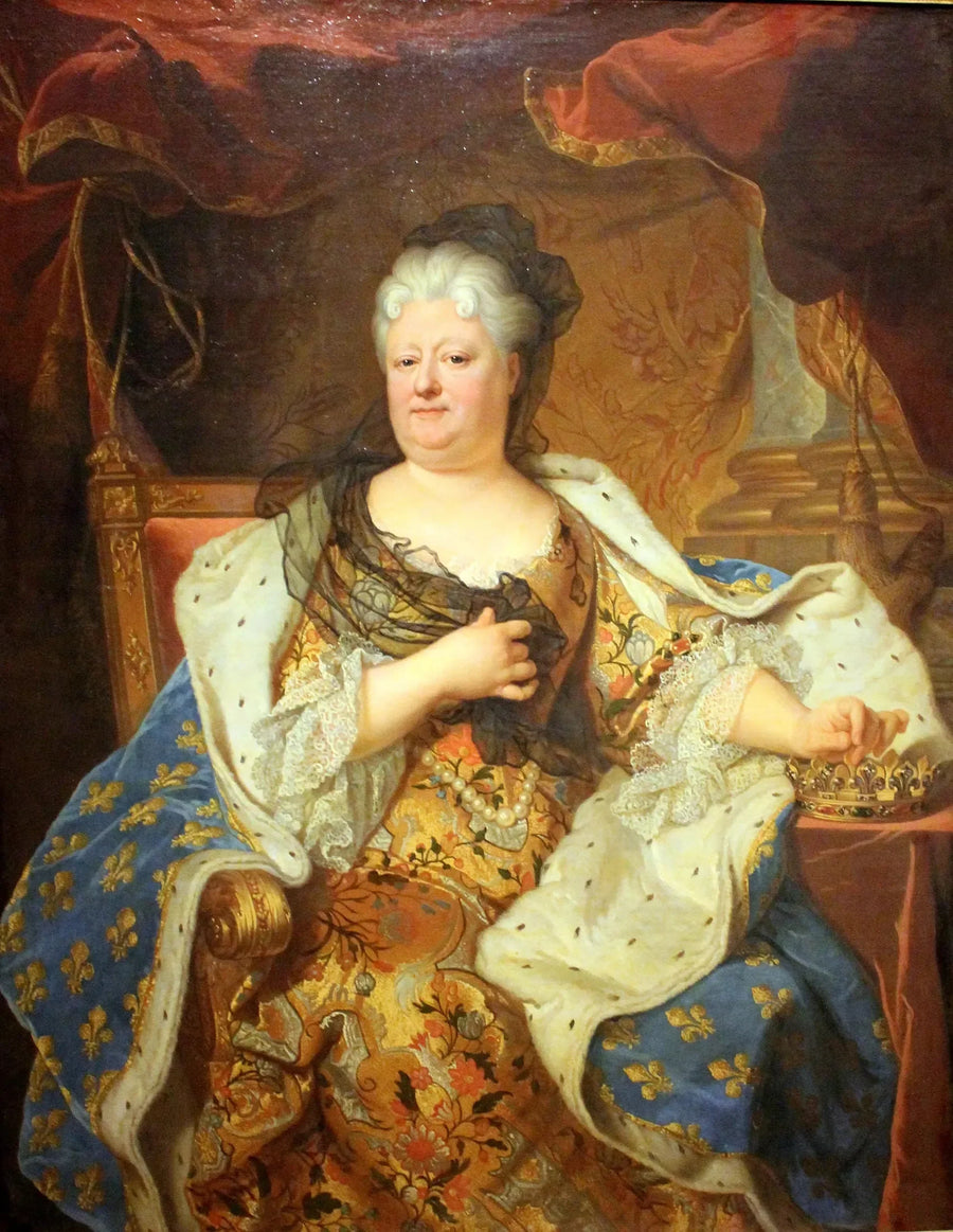 Porträtt av Charlotte-Elisabeth av Bayern - Hyacinthe Rigaud