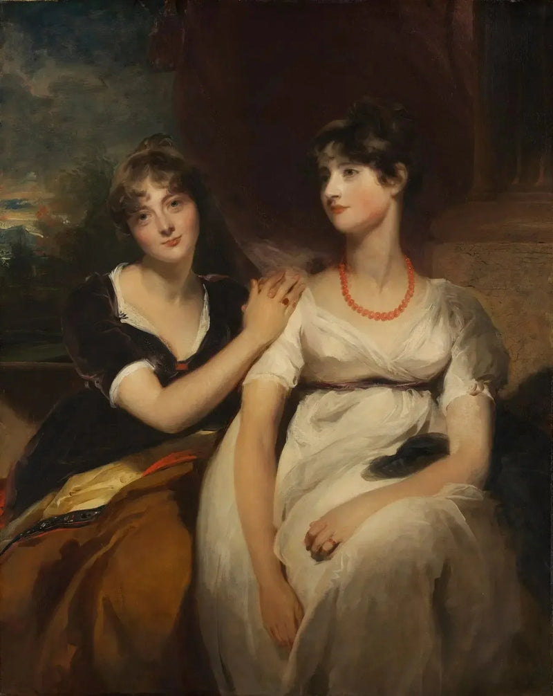 Porträtt av Charlotte och Sarah Carteret-Hardy - Thomas Lawrence