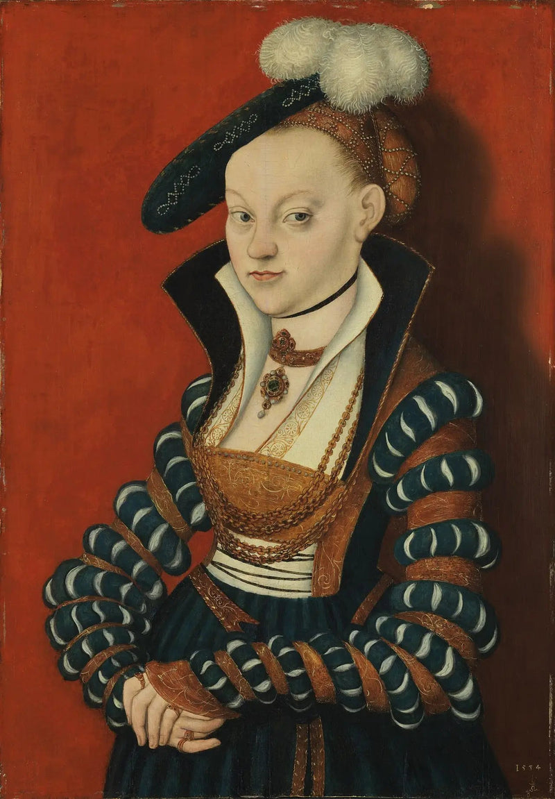 Porträtt av Christiane von Eulenau - Lucas Cranach den äldre