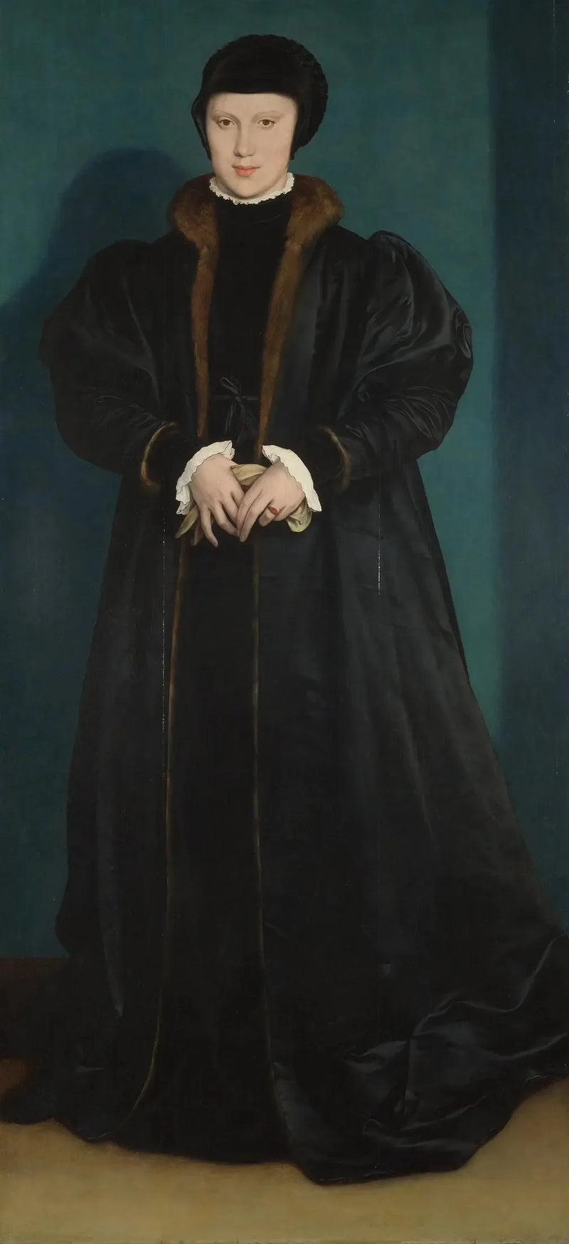 Porträtt av Christine av Danmark - Hans Holbein den yngre