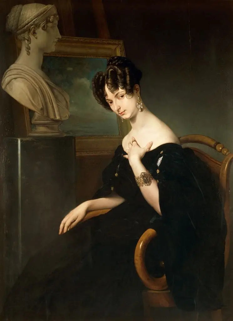 Porträtt av Christine Trivulce de Belgiojoso - Francesco Hayez