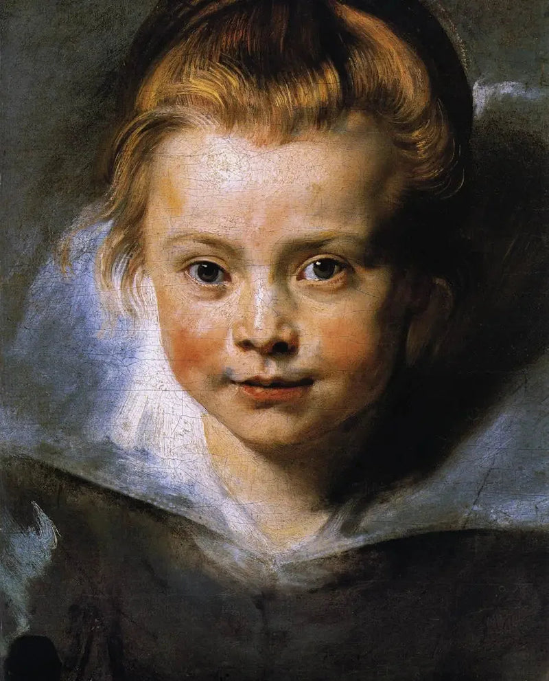 Porträtt av Clara Serena Rubens, konstnärens dotter - Peter Paul Rubens