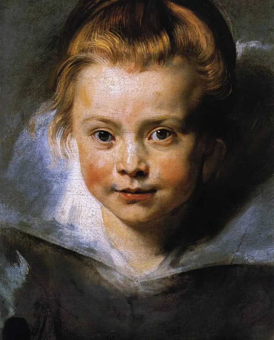Porträtt av Clara Serena Rubens, konstnärens dotter - Peter Paul Rubens
