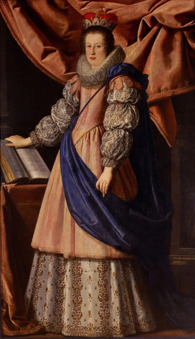Porträtt av Claudia de' Médicis - Lorenzo Lippi