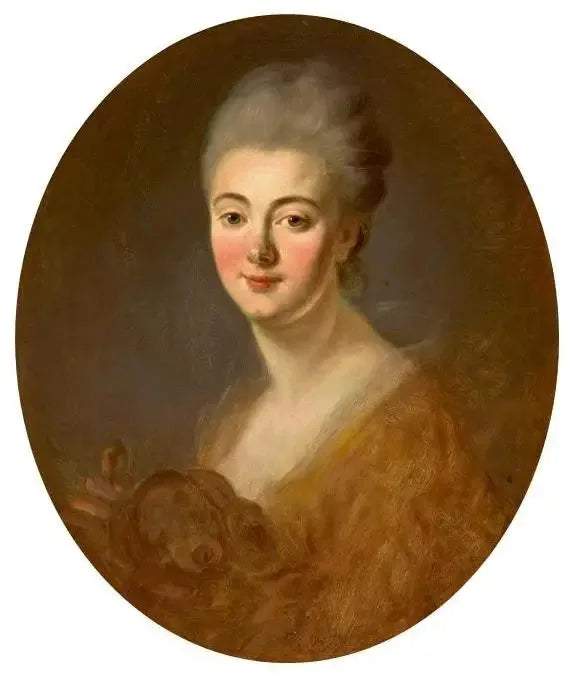 Porträtt av Constance de Lowendal, grevinna Turpin de Crissé - Jean-Honoré Fragonard