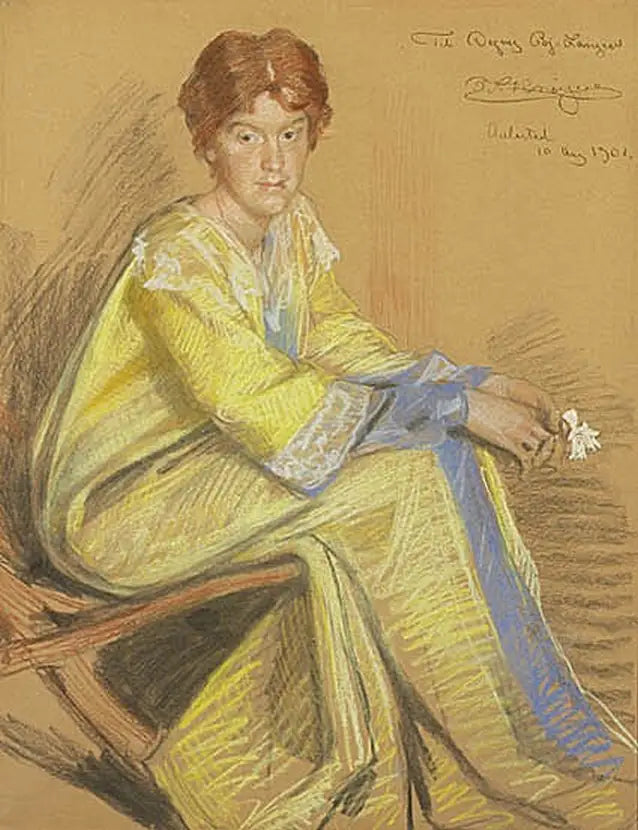 Porträtt av Dagny Bjørnson Langen. - Peder Severin Krøyer