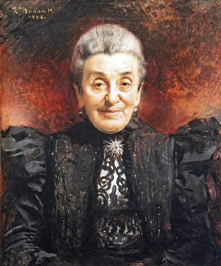 Porträtt av äldre dam - Léon Bonnat