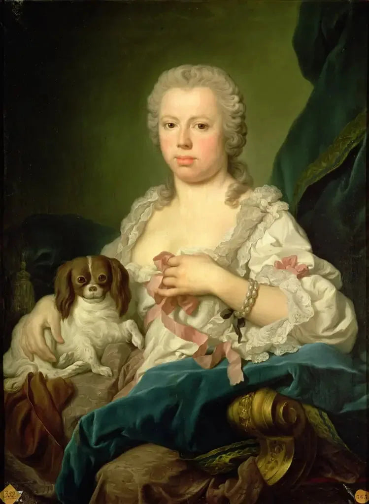 Porträtt av dam Anne Clifford, grevinna Mahony - Pierre Subleyras