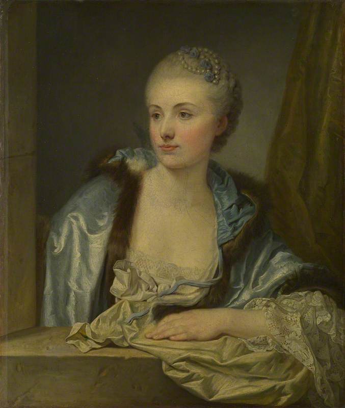 Porträtt av dam (Madame de Gléon?) - Jean-Baptiste Greuze