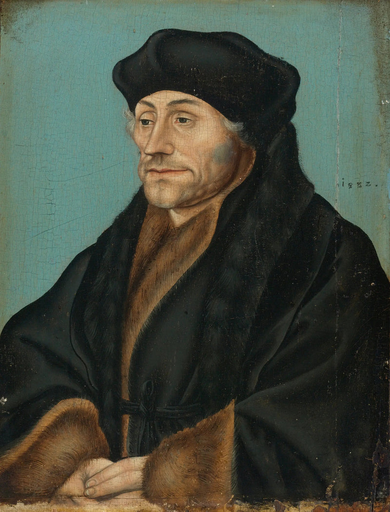 Porträtt av Desiderius Erasmus - Lucas Cranach den äldre