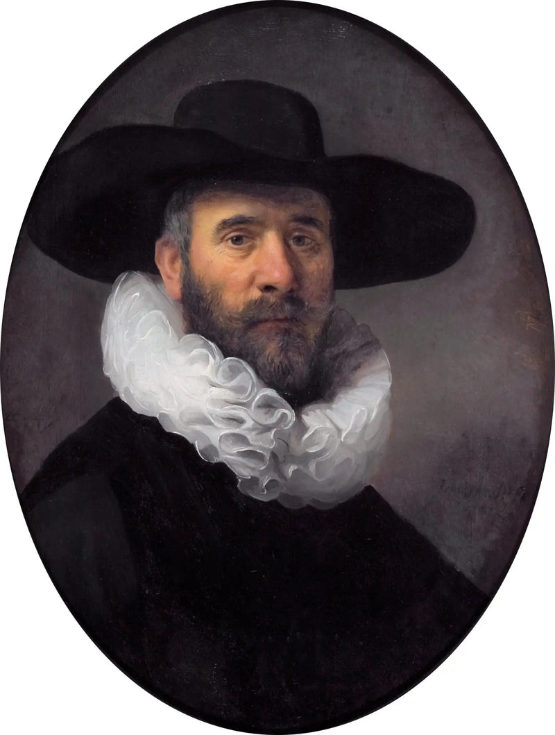 Porträtt av Dirck Jansz.Pesser - Rembrandt