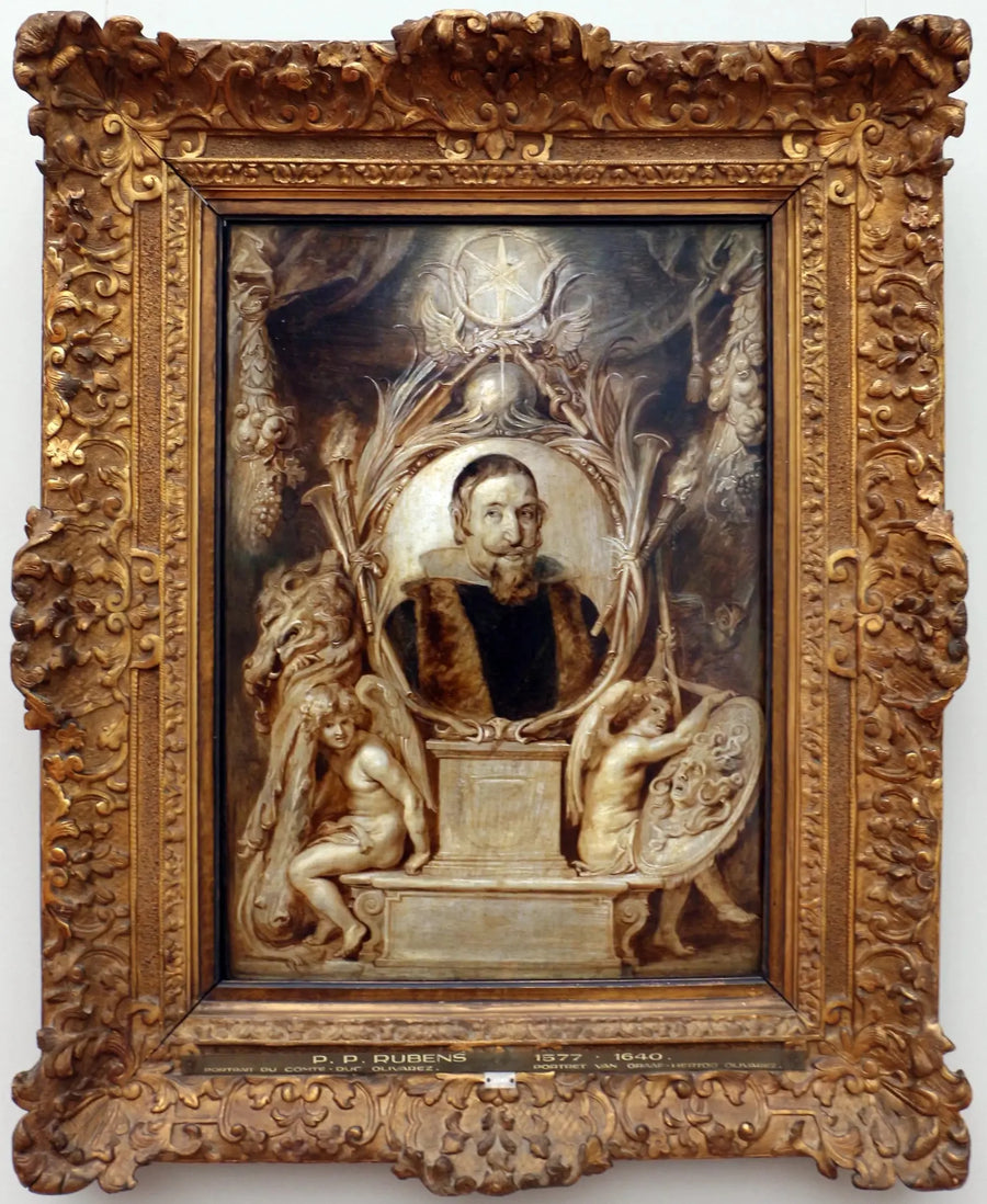 Porträtt av Don Gasparo de Guzmàn y Pimentel, greve-duc d'Olivares, hertig av San Lucar de Barrameda (1587-1645) - Peter Paul Rubens