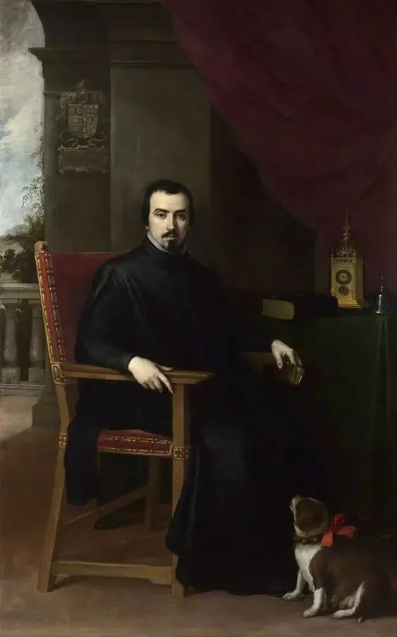 Porträtt av Don Justino de Neve - Bartolomé Esteban Murillo