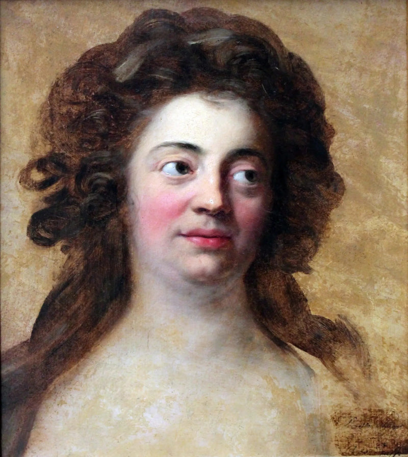 Porträtt av Dorothea Schlegel, äldsta dotter till filosofen Moses Mendelssohn - Anton Graff