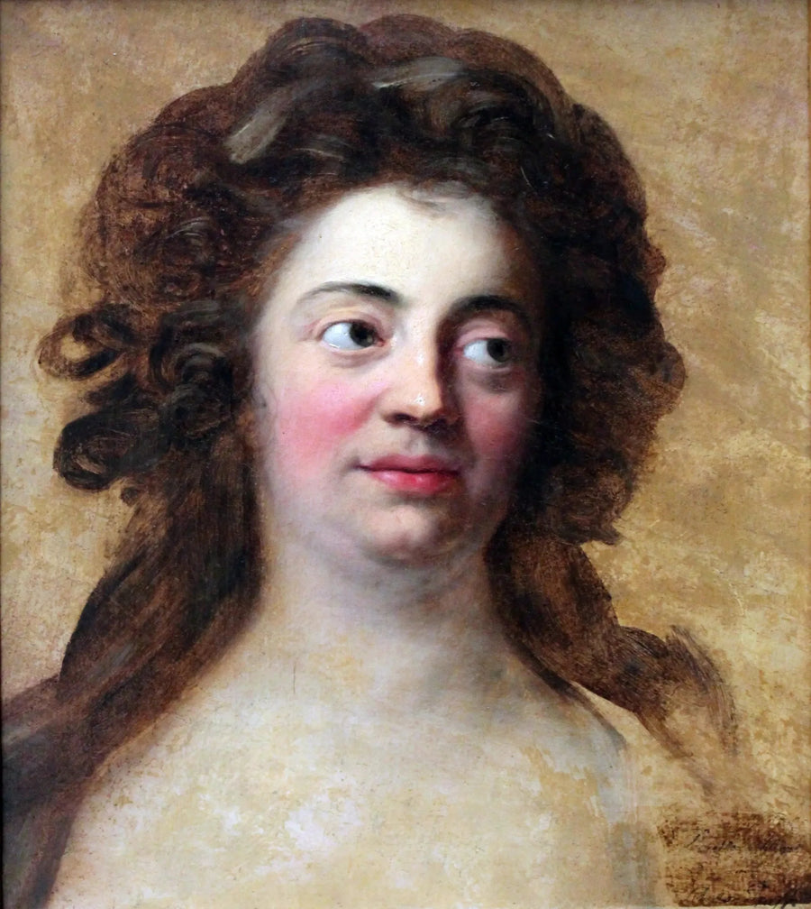 Porträtt av Dorothea Schlegel, äldsta dotter till filosofen Moses Mendelssohn - Anton Graff
