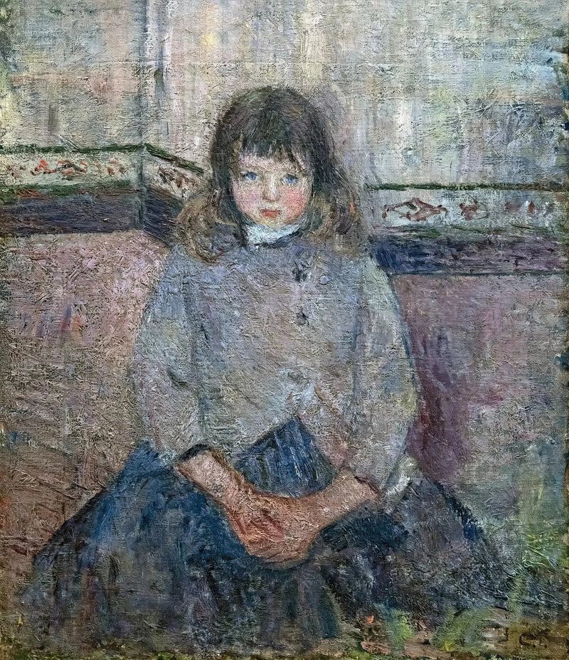 Porträtt av Félix Pissarro i kjol - Camille Pissarro