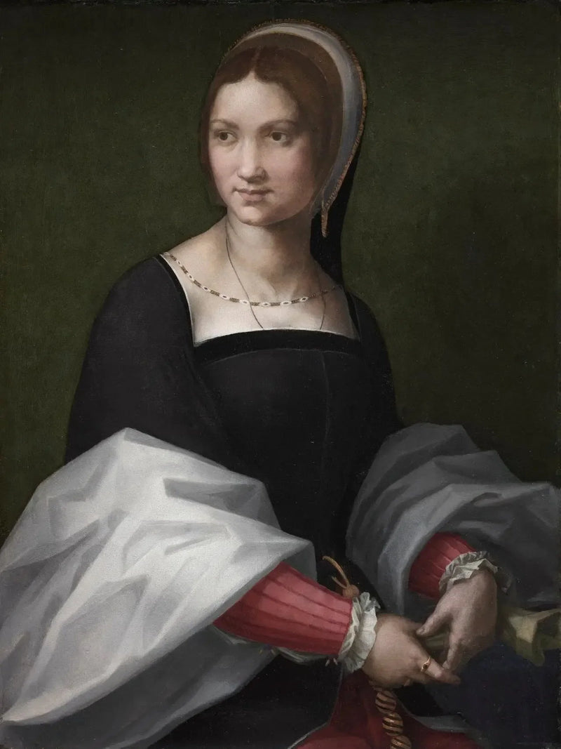 Porträtt av kvinna. - Andrea del Sarto
