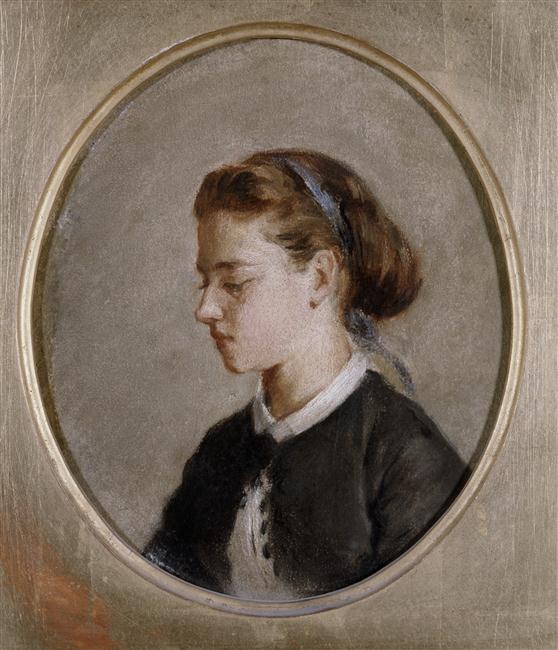 Porträtt av kvinna - Eva Gonzalès