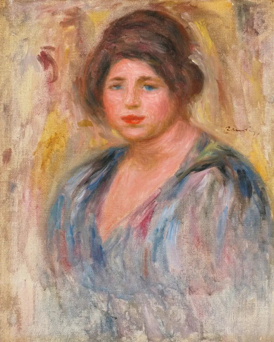 Porträtt av kvinna (Gabrielle Renard) - Pierre-Auguste Renoir