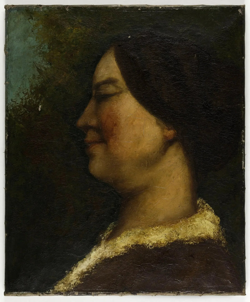 Porträtt av kvinna - Gustave Courbet