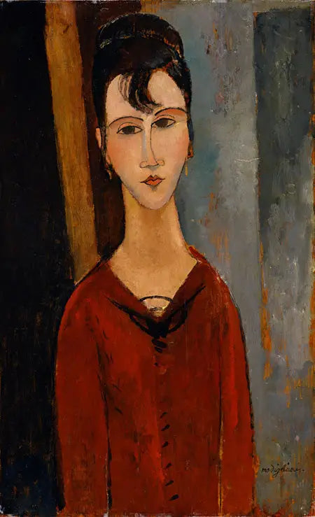 Porträtt av kvinna (Mme C.D.) - Amedeo Modigliani