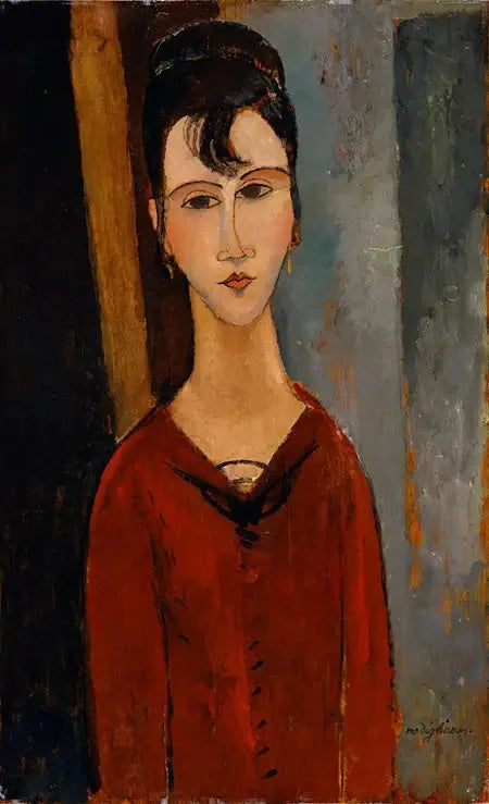 Porträtt av kvinna (Mme C.D.) - Amedeo Modigliani