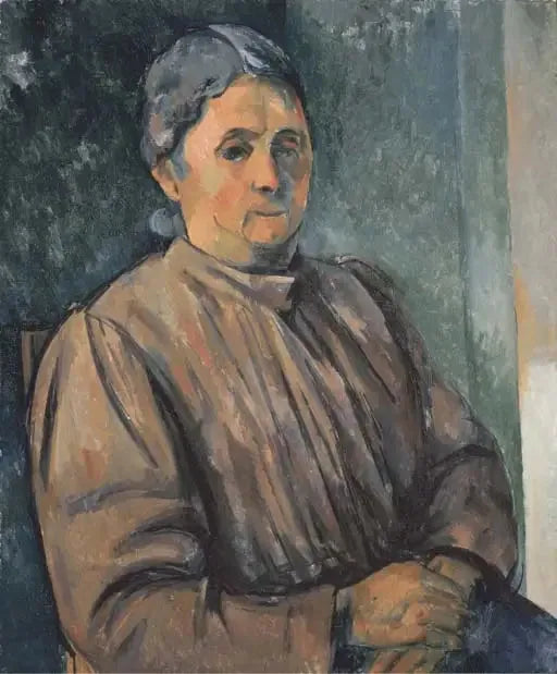 Porträtt av kvinna - Paul Cézanne