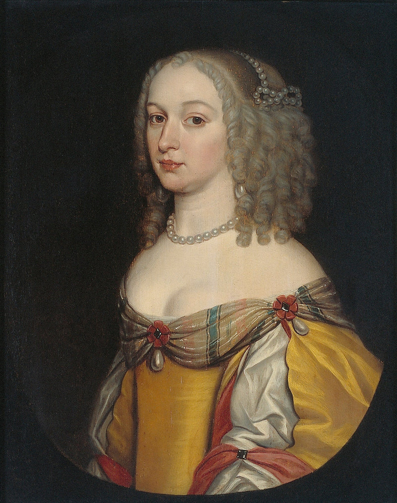 Porträtt av kvinna, kanske Amalia Margaretha van Brederode (1626/27-1663/65) - Gerrit van Honthorst
